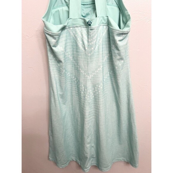 Prana Cantine Dress Blue Green  Synergy Size Small Built In Bra Outdoor Hike - Picture 6 of 9